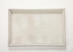 Mathieu Mat got Mathieu Mat got Perforated White Metal Tray France 1950 s - 4509813