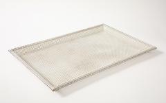 Mathieu Mat got Mathieu Mat got Perforated White Metal Tray France 1950 s - 4509814