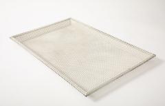 Mathieu Mat got Mathieu Mat got Perforated White Metal Tray France 1950 s - 4509818