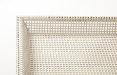 Mathieu Mat got Mathieu Mat got Perforated White Metal Tray France 1950 s - 4509821