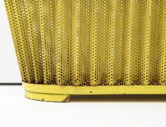 Mathieu Mat got Mathieu Mat got Planter Perforated Metal Yellow Lacquer France c 1940 50 - 1309669