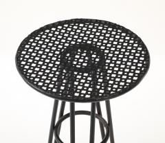 Mathieu Mat got Mathieu Mat got in the style Perforated Metal Table France c 1960 - 4509353