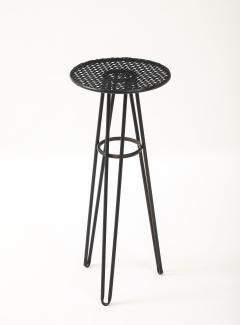 Mathieu Mat got Mathieu Mat got in the style Perforated Metal Table France c 1960 - 4509359