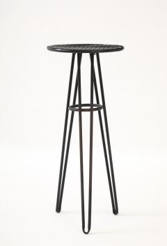 Mathieu Mat got Mathieu Mat got in the style Perforated Metal Table France c 1960 - 4509360