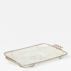 Mathieu Mat got Mathieu Mategot Perforated White Metal Tray - 2133478