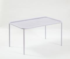 Mathieu Mat got Mathieu Mategot White Rectangular Perforated Metal Table - 2059089