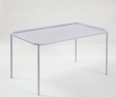 Mathieu Mat got Mathieu Mategot White Rectangular Perforated Metal Table - 2059097