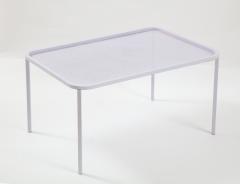 Mathieu Mat got Mathieu Mategot White Rectangular Perforated Metal Table - 2059098