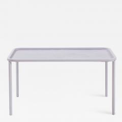 Mathieu Mat got Mathieu Mategot White Rectangular Perforated Metal Table - 2065021