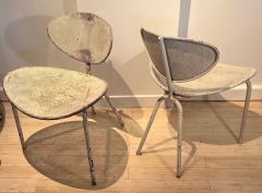 Mathieu Mat got Mathieu Mategot pair of Nagasaki chairs in vintage genuine untouched condition - 2614745