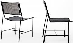 Mathieu Mat got Mathieu Mategot rarest set of 4 black chairs documented model Panamera  - 1651597