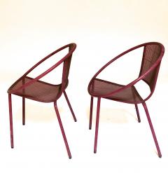 Mathieu Mat got Mathieu Mategot style charming pair of outdoor chairs in vintage condition - 966013