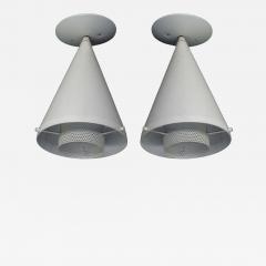 Mathieu Mat got Pair of French 1950 Ceiling Fixtures in Manner of Mategot - 4104305