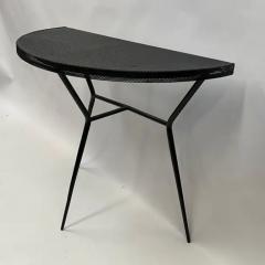 Mathieu Mat got Pair of French Midcentury Modern Perforated Metal Consoles Attr Mathieu Mategot - 4111458