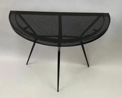 Mathieu Mat got Pair of French Midcentury Modern Perforated Metal Consoles Attr Mathieu Mategot - 4111516