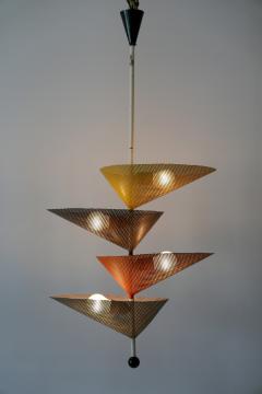 Mathieu Mat got Rare Mid Century Modern Chandelier or Pendant Lamp by Mathieu Mat got 1950s - 1945385