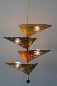 Mathieu Mat got Rare Mid Century Modern Chandelier or Pendant Lamp by Mathieu Mat got 1950s - 1945386