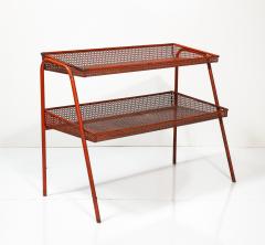 Mathieu Mat got Red Metal Shelf attributed to Mathieu Mategot France c 1940 - 3609127