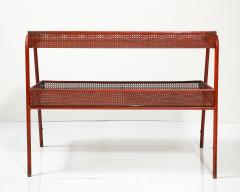 Mathieu Mat got Red Metal Shelf attributed to Mathieu Mategot France c 1940 - 3609151