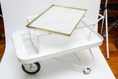 Mathieu Mat got Serving Cart with Removable Tray In the Style of Mathieu Mategot - 4715324
