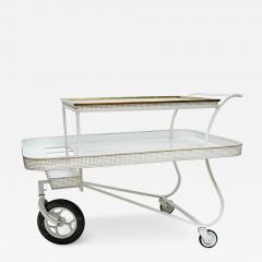 Mathieu Mat got Serving Cart with Removable Tray In the Style of Mathieu Mategot - 4767811
