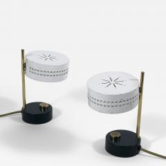 Mathieu Mat got Set of Two Lovely Mid Century Modern Adjustable Bedside Table Lamps 1950s - 4495274