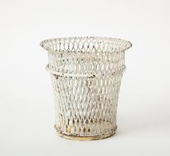Mathieu Mat got Vintage Lacquered Metal Cachepot in the manner of Mathieu Mategot 20th Century - 1942459