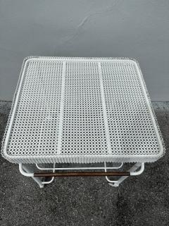 Mathieu Mat got Vintage Mathieu Mat got Perforated Metal Design Rolling Bar Cart - 4637119