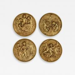 Mathurin Moreau Set of four antique ormolu roundels by Mathurin Moreau - 3611080