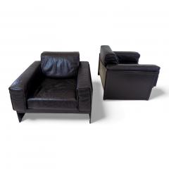 Matteo Grassi Matteo Grassi Korium KM 3 1 set of 2 leather club chairs by Tito Agnoli 1980 - 4741755