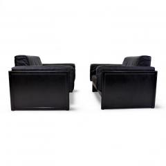 Matteo Grassi Matteo Grassi Korium KM 3 1 set of 2 leather club chairs by Tito Agnoli 1980 - 4741764