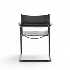 Matteo Grassi Matteo Grassi MG Mid Century Italian Leather Dining Chairs Set of 10 - 4646674