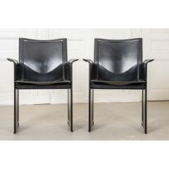 Matteo Grassi Pair of Italian 20th Century Leather Korium Armchairs - 1566358