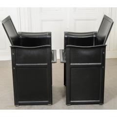 Matteo Grassi Pair of Italian 20th Century Leather Korium Armchairs - 1566367