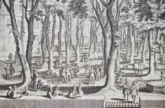 Matth us Merian the Elder St Peters Square in Basel 17th Century Engraving by Matth us Merian - 2694588