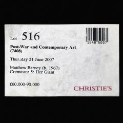 Matthew Barney Matthew Barney Cremaster 5 Her Giant 1997 C Print in Acrylic Frame - 4238786