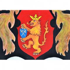 Matthew Orante Lithuania Royal Family Crest Oil on Board - 143936