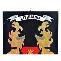 Matthew Orante Lithuania Royal Family Crest Oil on Board - 143938