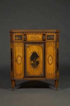Matthijs Horrix Satinwood marquetry lacquer inset gilt bronze mounted side cabinets - 4217703