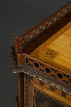 Matthijs Horrix Satinwood marquetry lacquer inset gilt bronze mounted side cabinets - 4217705