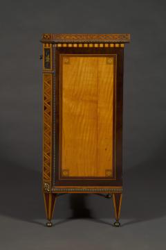 Matthijs Horrix Satinwood marquetry lacquer inset gilt bronze mounted side cabinets - 4217706