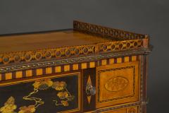 Matthijs Horrix Satinwood marquetry lacquer inset gilt bronze mounted side cabinets - 4217715