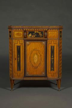 Matthijs Horrix Satinwood marquetry lacquer inset gilt bronze mounted side cabinets - 4217718