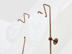 Mattia Bonetti Mattia Bonetti pair of tall patinated metal wall lights sconces 2009 - 4124717