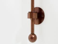 Mattia Bonetti Mattia Bonetti pair of tall patinated metal wall lights sconces 2009 - 4124720