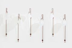 Mattia Bonetti Mattia Bonetti pair of tall patinated metal wall lights sconces 2009 - 4124722