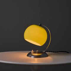 Mauri Almari 1950s Mauri Almari Chrome and Opaline Green Glass Table Lamp for Idman Oy - 4448113