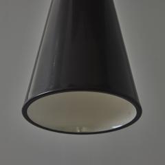 Mauri Almari 1960s Finnish Conical Black Metal Pendant Lamp Attributed to Mauri Almari - 3826951