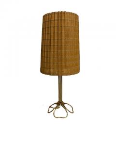 Mauri Almari Mauri Almari Table Lamp in Brass Rattan Idman 1950s - 3951162