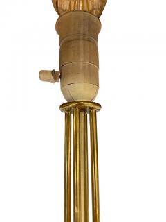 Mauri Almari Mauri Almari Table Lamp in Brass Rattan Idman 1950s - 3951167